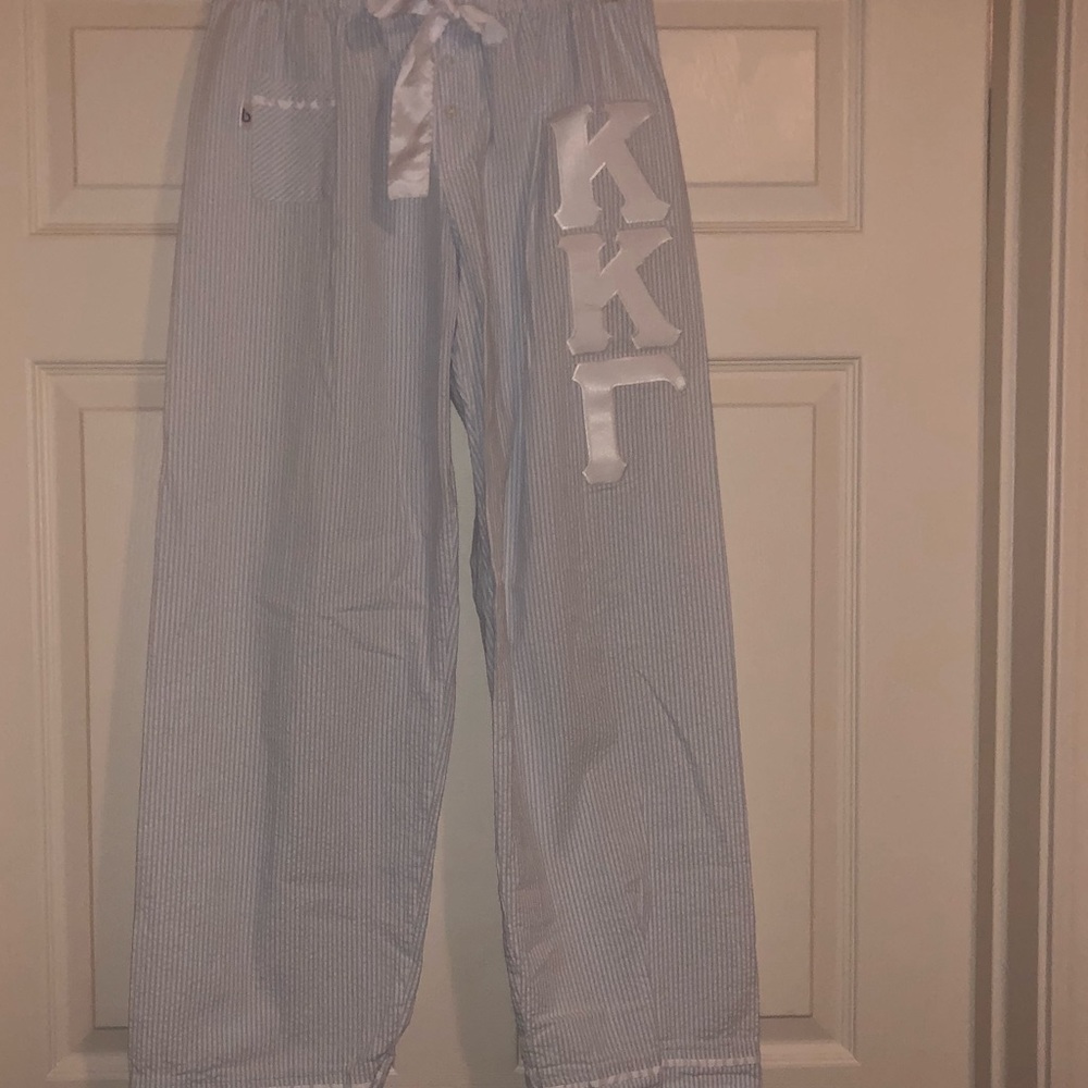 Kappa Kappa Gamma KKG Sorority Blue Pajama Pants